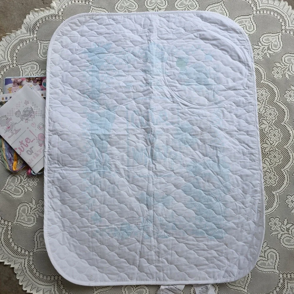 DIMENSIONS Printed Cross Stitch Baby Quilt Kit, 99.9% Unfinished, 72724 Animals